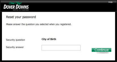 Reset your password - city