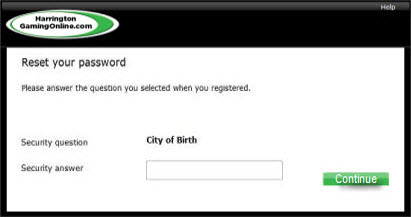 Reset your password - city